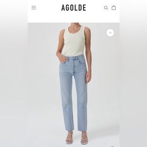 AGOLDE 90s pinch waist high rise straight jeans